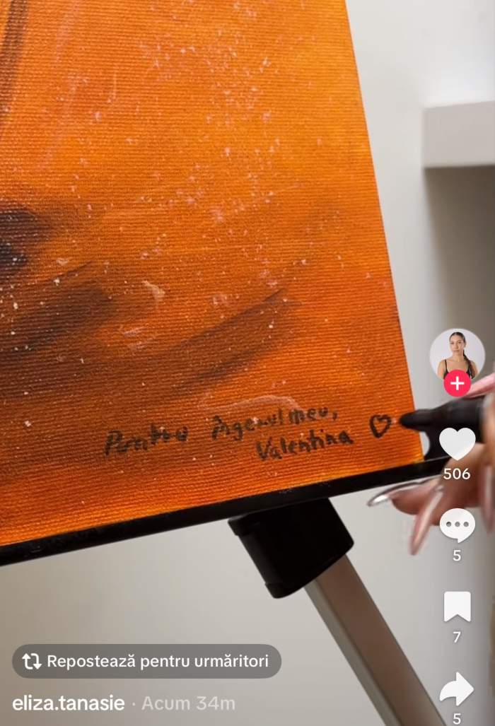 Tabloul creat de sora Valentinei