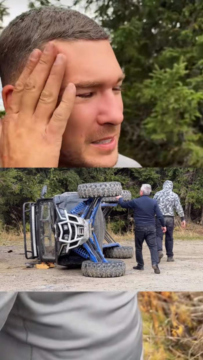 Călin Donca de la Survivor s-a răsturnat cu vehiculul de teren