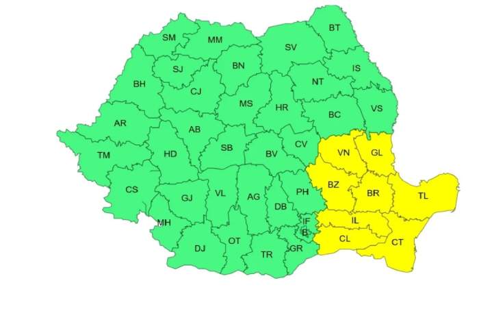 harta romaniei atentionari anm