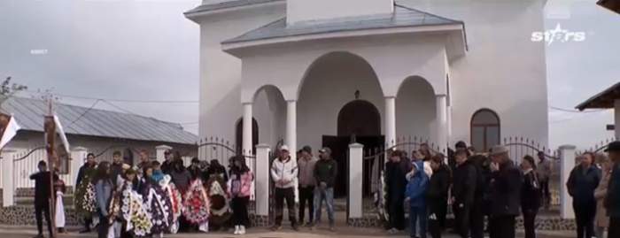 Imagini de la înmormântarea Corneliei, femeia ucisă de soț, în Galați. Ce declarații au făcut mama și sora victimei