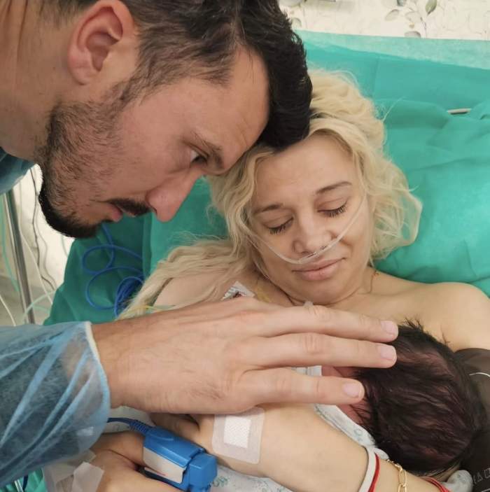 Anisia Gafton și bebelușul său