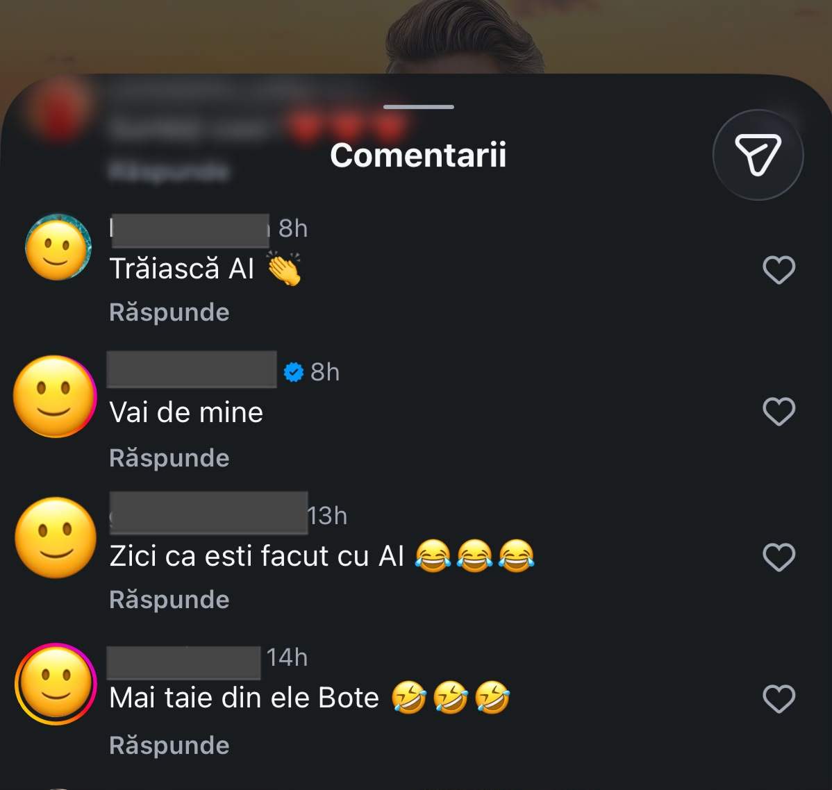 Comentariile primite
