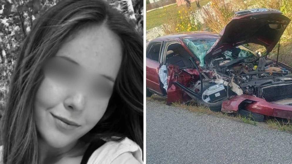Colaj foto cu tânăra de 17 ani și accidentul în care a fost implicată