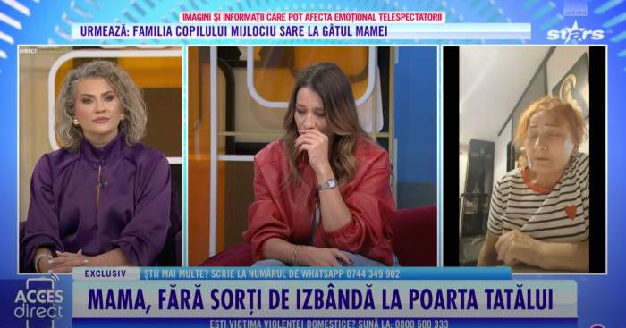 Mama Claudiei Pătrășcanu a plâns în direct! Ce spune despre nepotul ei: "Cât de mult suferă acest copilaș"