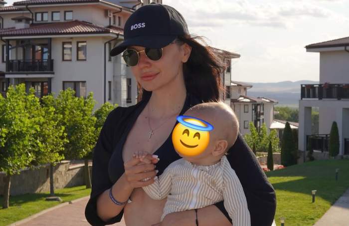 Nadina și bebelușul ei