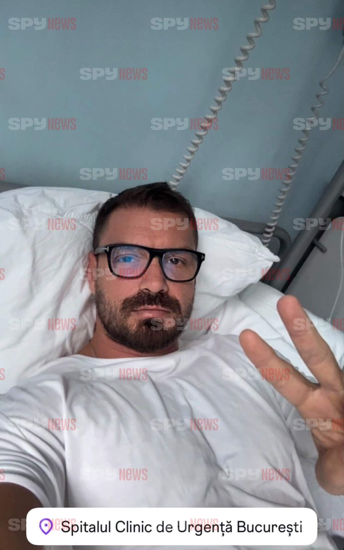 bogdan vladau pe patul de spital