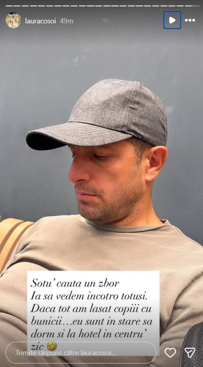 Laura Cosoi și soțul s-au trezit cu zborul anulat. Voiau să plece într-o scurtă vacanță cu fiica cea mică, Nina. Ce a urmat