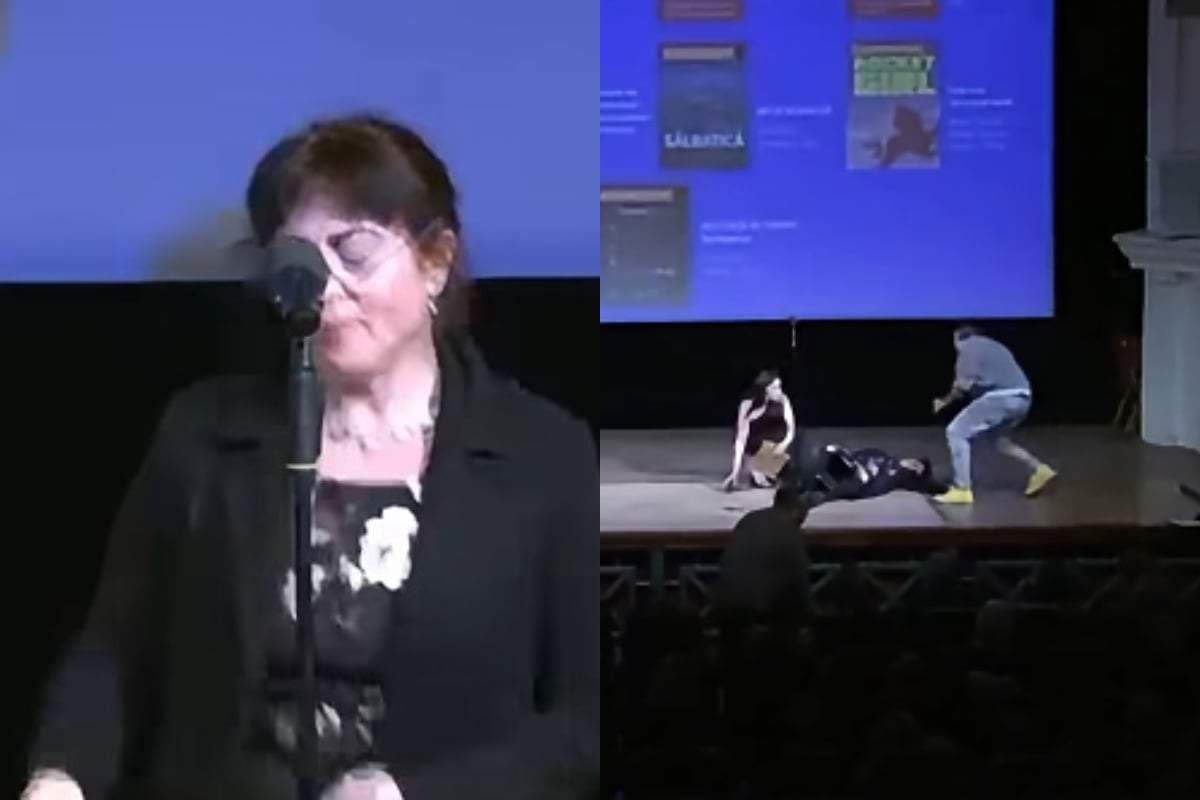 Momentul în care directoarea Astra Film Festival leșină pe scenă. Csilla Kató a căzut din picioare în timpul discursului