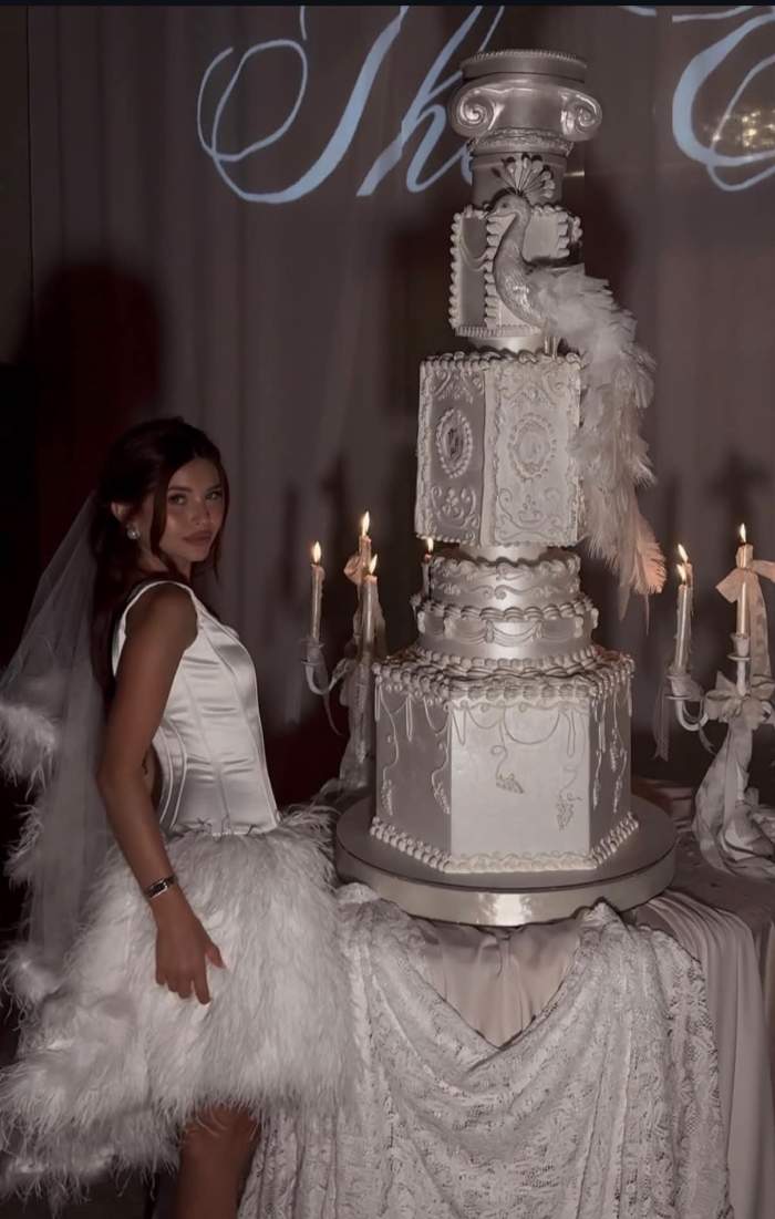 Tort spectaculos la nunta lui Valerie Lungu cu Alex Gilca. Detaliul care a atras toate privirile
