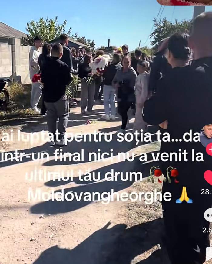 Soția lui Gheorghe Moldovan, arbitrul care s-a împușcat, a lipsit de la înmormântare: "Ai luptat..."