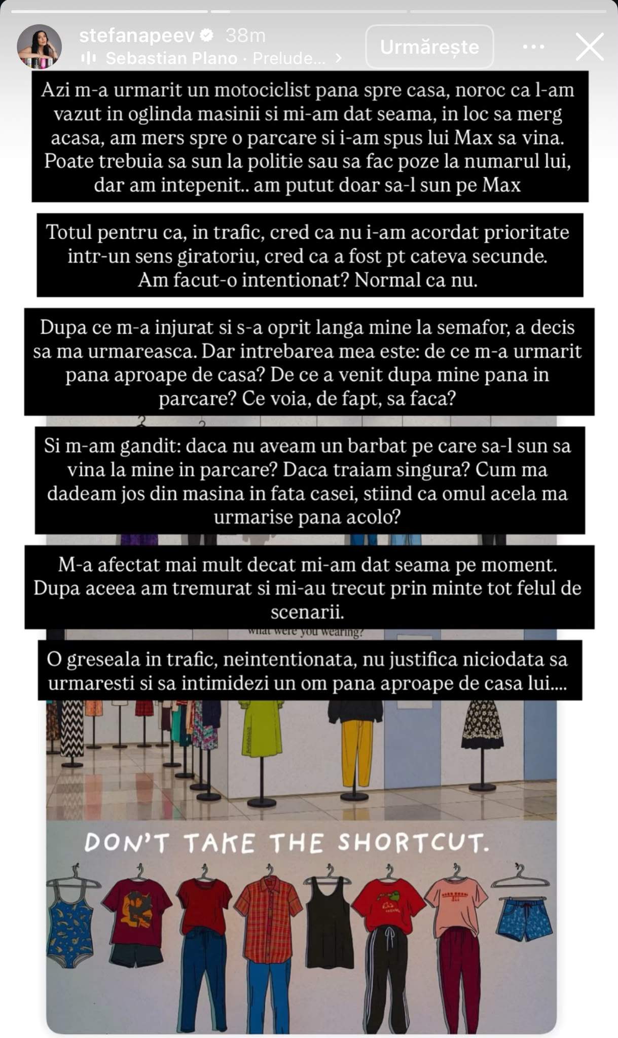 Mesajul Ștefanei Peev