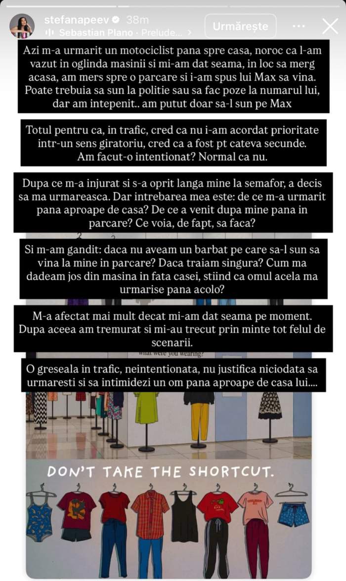 Mesajul Ștefanei Peev