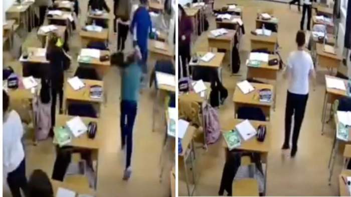 Colaj foto cu colegii adolescentului de 13 ani