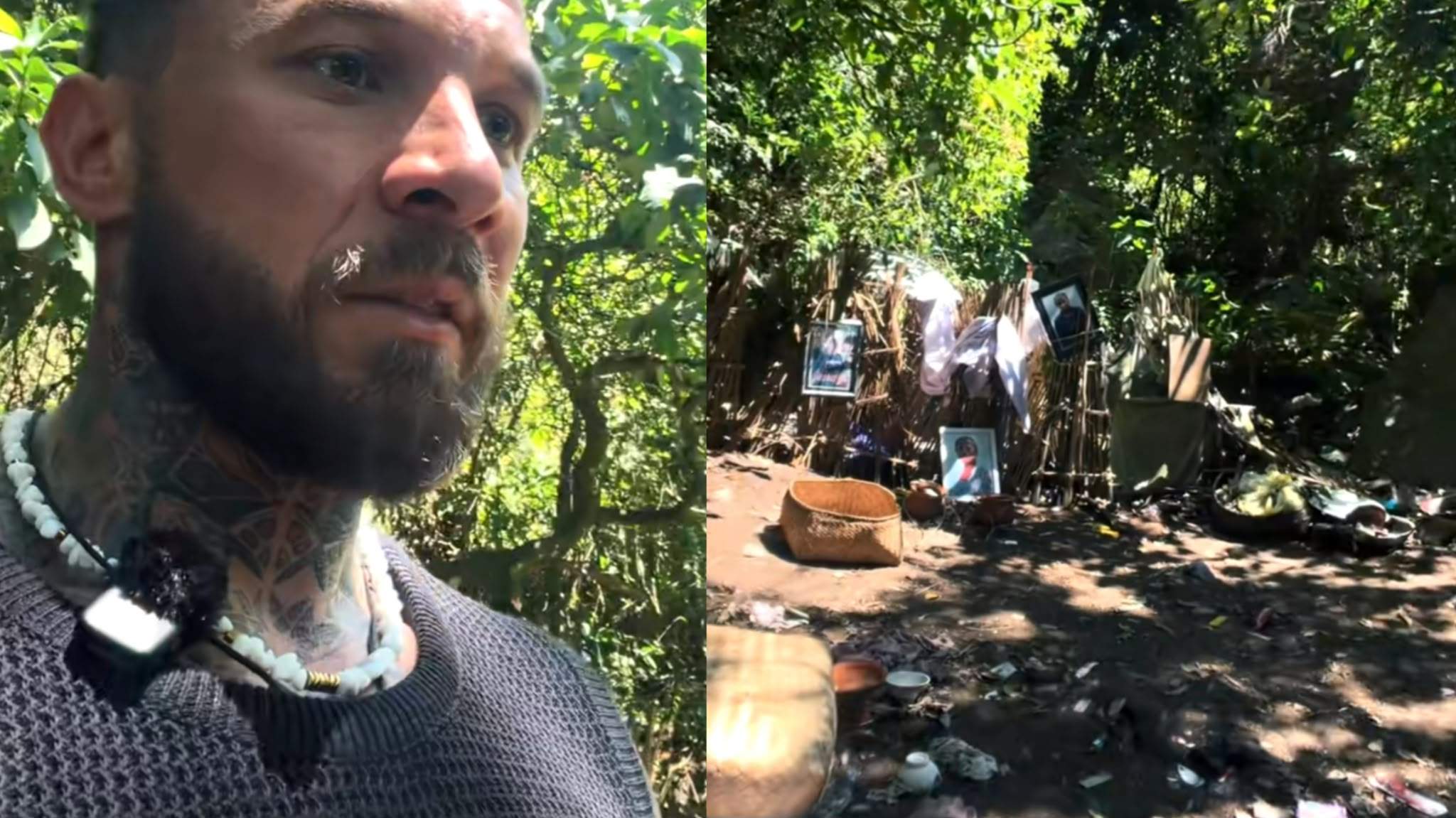 Colaj tiktoker și cimitirul din Bali