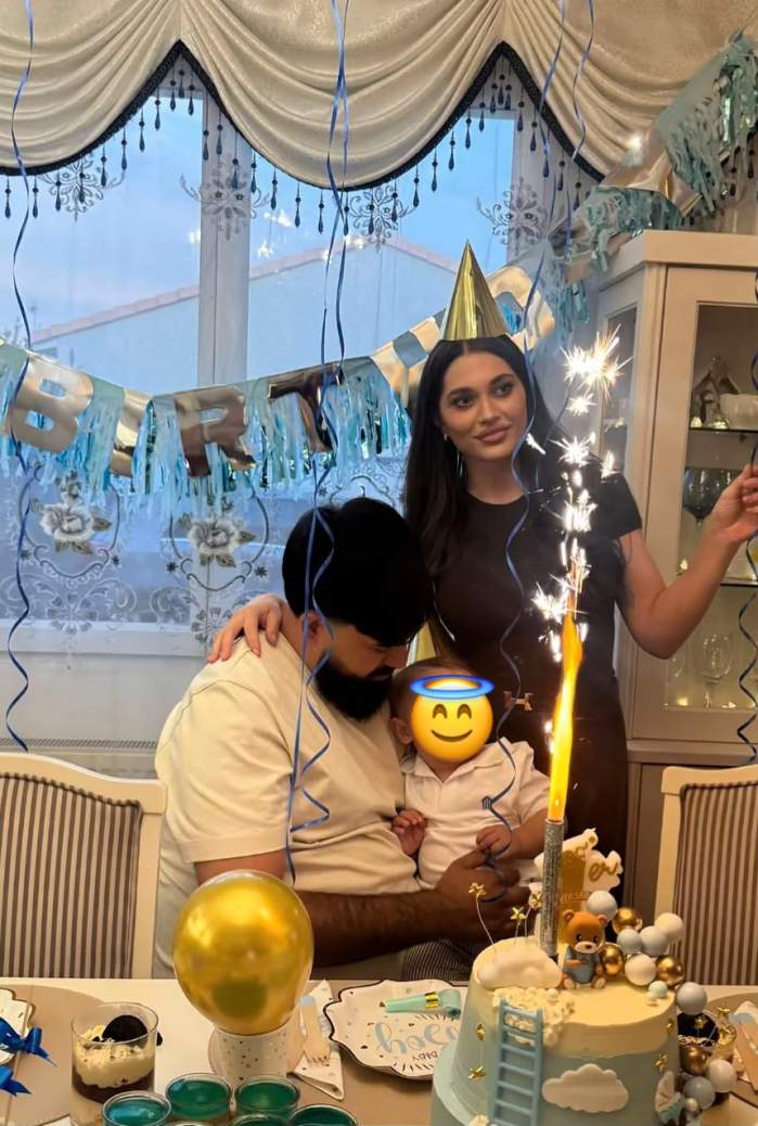 Fericire mare în familia Andrei Apostol! Fiul influenceriței acuzate de furtul unei bijuterii de lux a împlinit un an