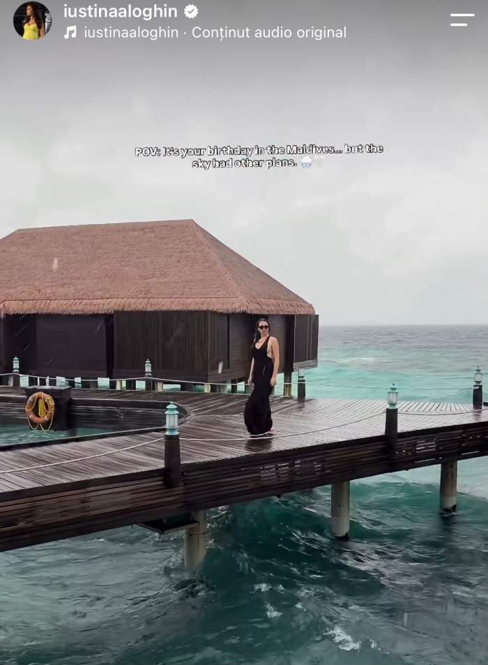 Iustina Loghin, în Maldive