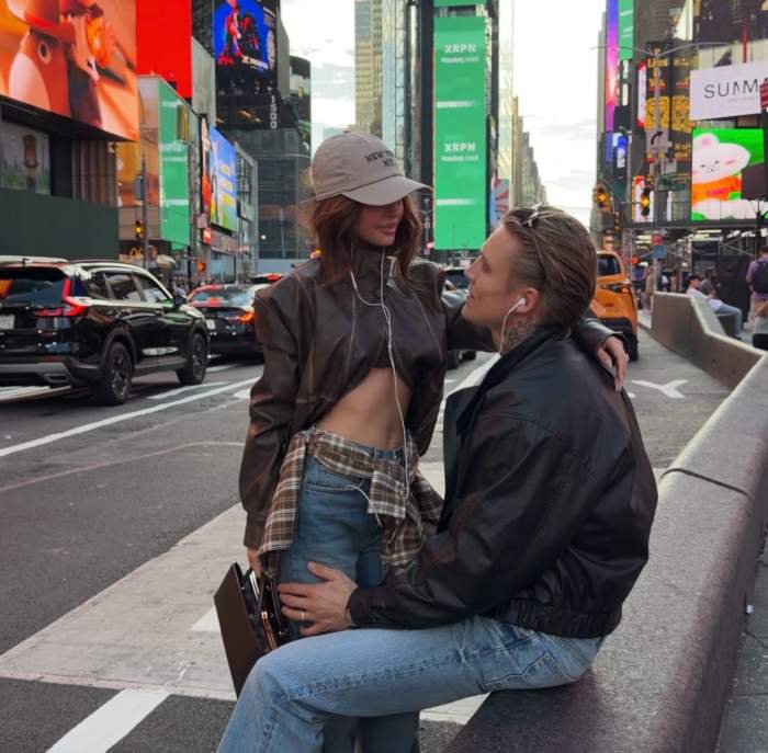 Valerie Lungu și soțul ei în New York