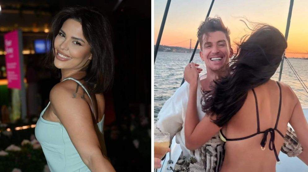 Colaj foto cu Andreea Popescu, Rareș Cojoc și iubita sa