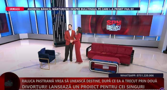 Alexandru Constantin și Raluca Pastramă, la Spynews TV Live