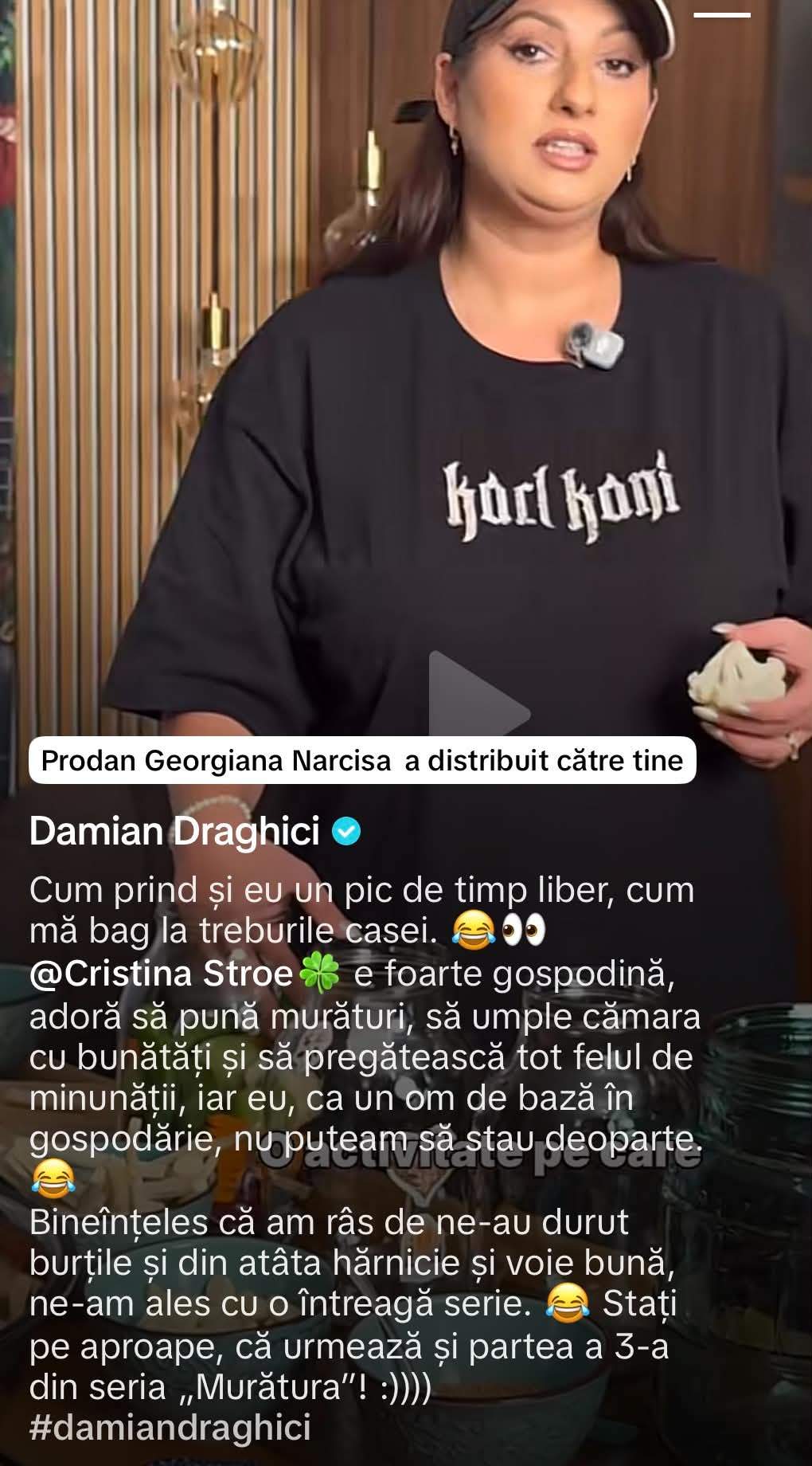 Secretul murăturilor pregătite de Cristina Stroe și Damian Drăghici. Ce ingrediente folosesc cei doi