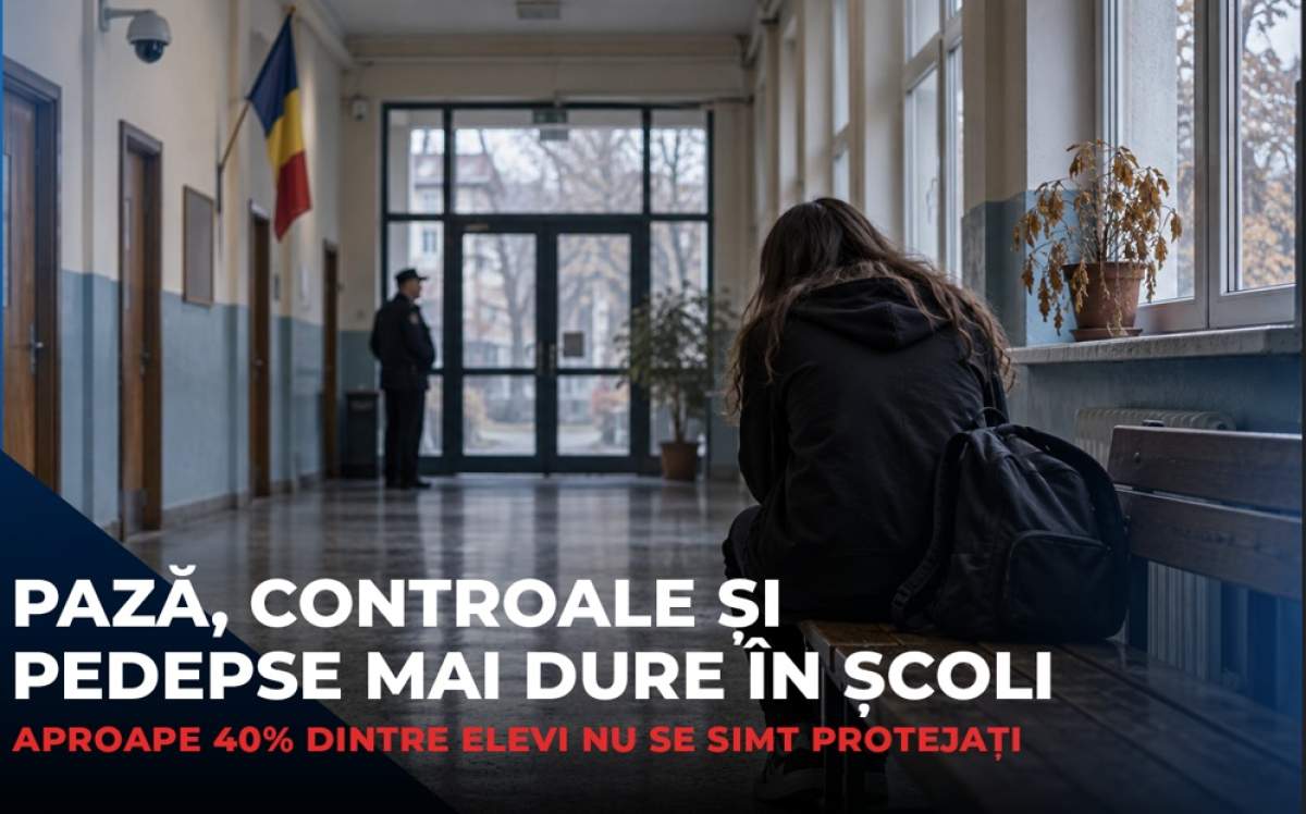 Pază, controale și pedepse mai dure în școli. Aproape 40% dintre elevi nu se simt protejați