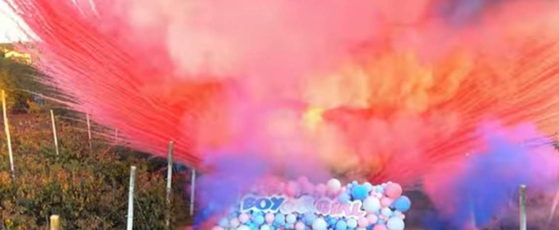Ariana și Mitzuu de la Power Couple au dezvăluit sexul bebelușului! Imagini inedite de la gender reveal
