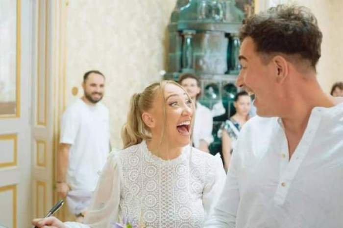 Ilona Brezoianu și soțul ei