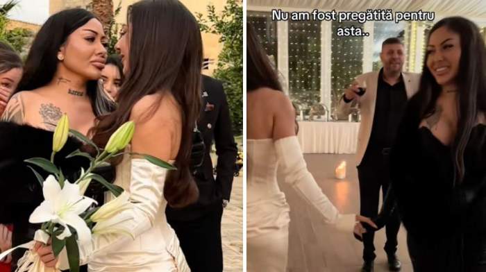 Colaj foto cu Valentina și sora ei