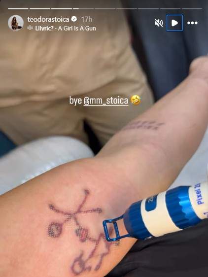Fiica lui Meme Stoica și-a îndepărtat tatuajele. De ce regretă Teodora că și le-a făcut