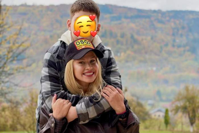 Oana Tomoioagă și fiul ei