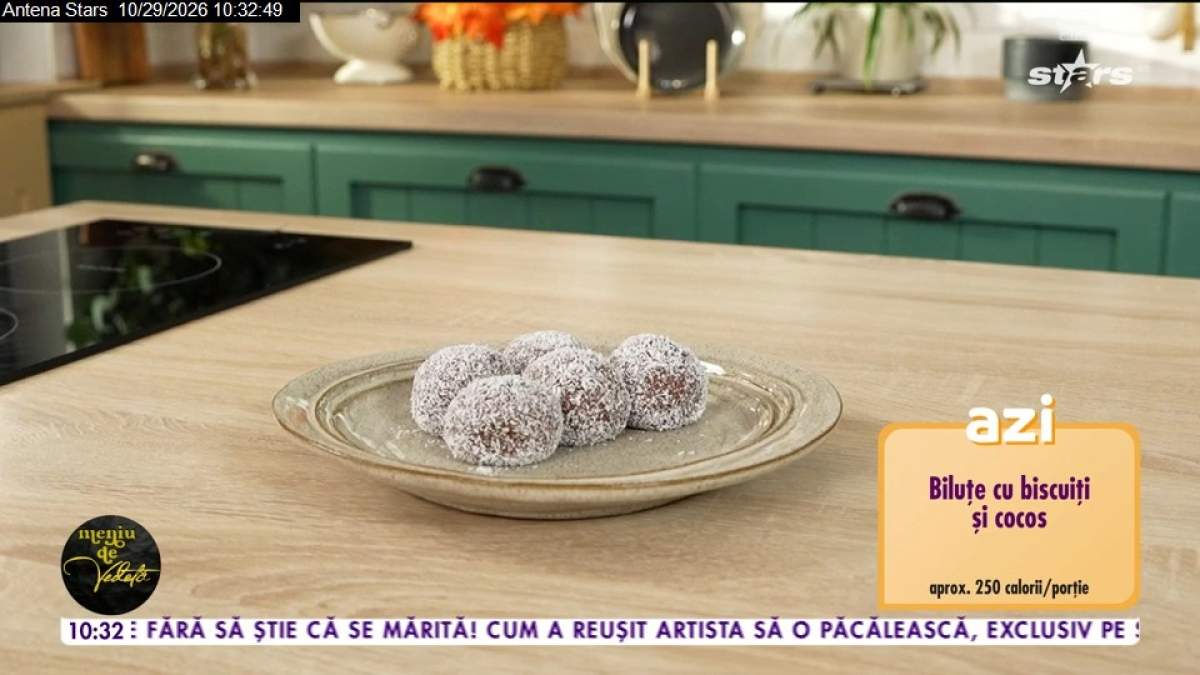 Biluțe cu biscuiți și cocos