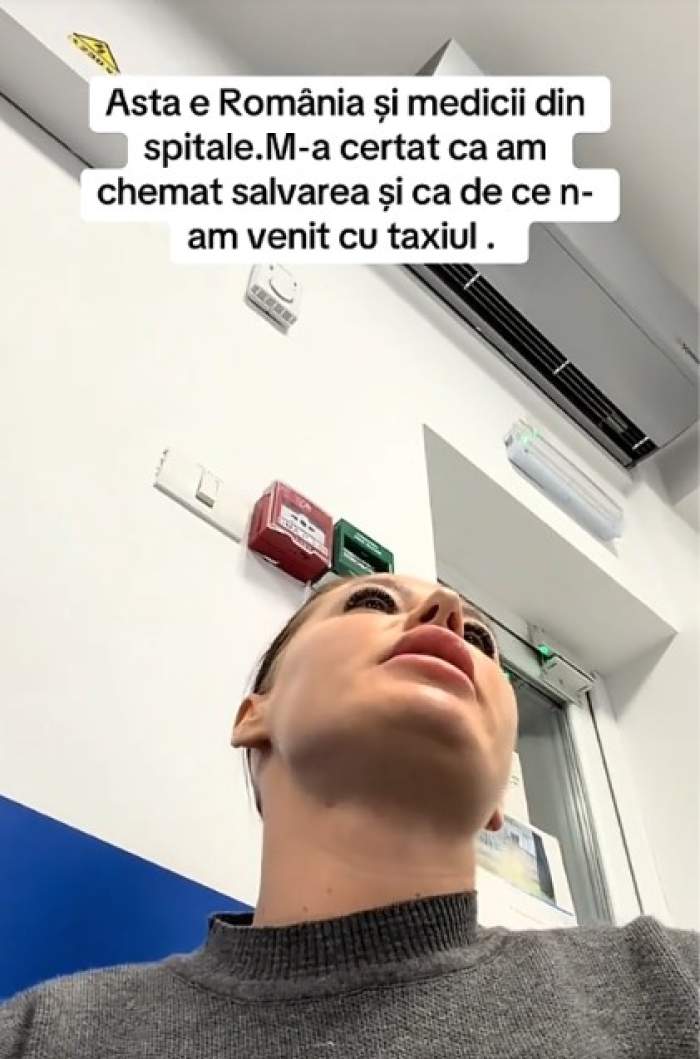 O femeie susține că a fost certată pentru că a venit la spital cu ambulanța. Ce a urmat