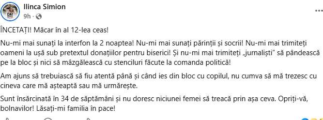 Mesajul Ilincăi Simion
