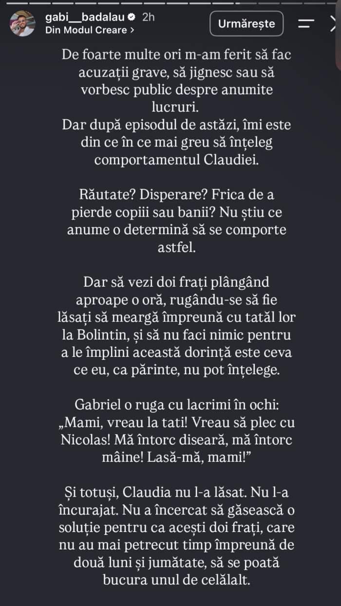 Gabi Bădălău a vrut să ia și celălalt băiat de la Claudia Pătrășcanu! Omul de afaceri a fost la Constanța