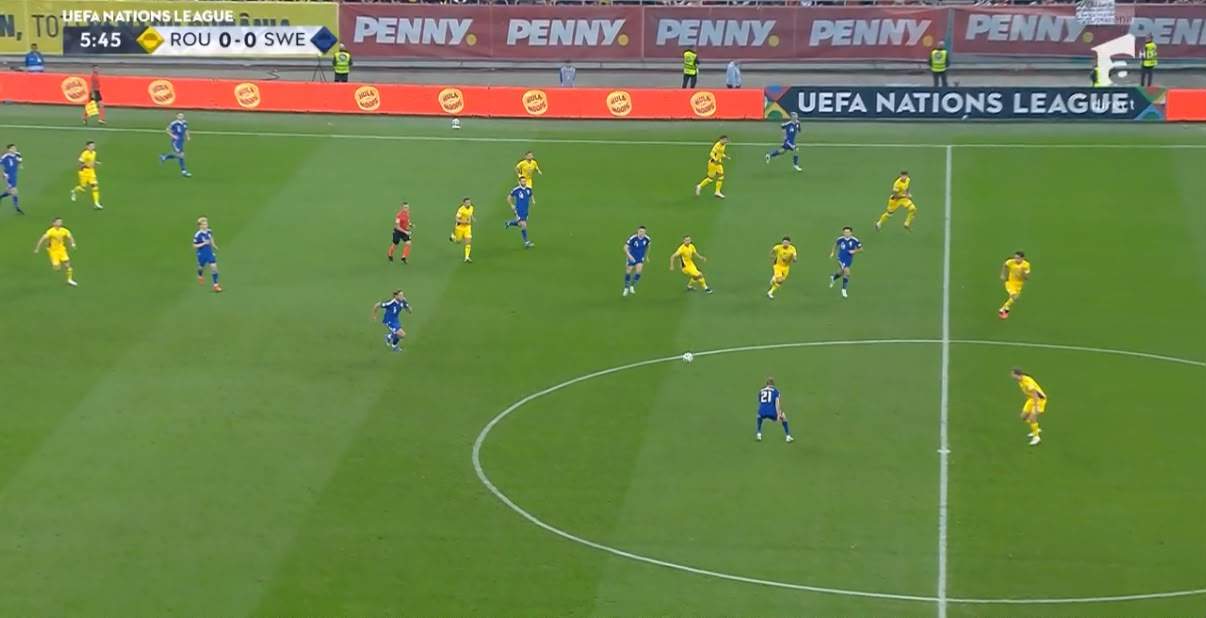 România - Suedia 0-1. „Tricolorii” sunt dominați serios și după pauză