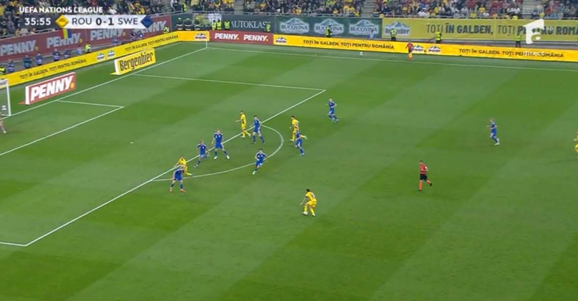 România - Suedia 0-1. „Tricolorii” speră la egalare în ultimele 10 minute