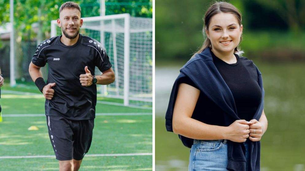 Colaj foto cu Gheorghe Moldovan și Irina