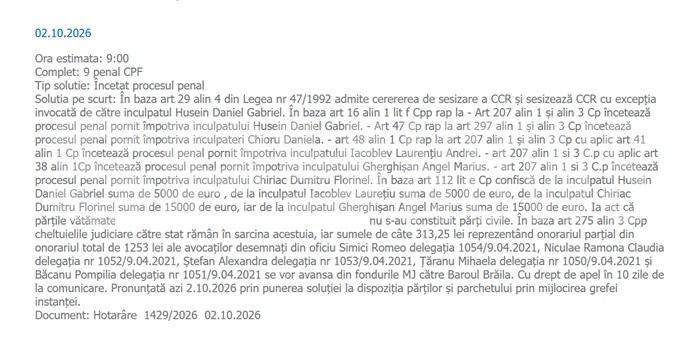 „Dasaev” a scăpat de dosarul de șantaj după prescrierea faptelor. Decizia luată de instanță după șase ani