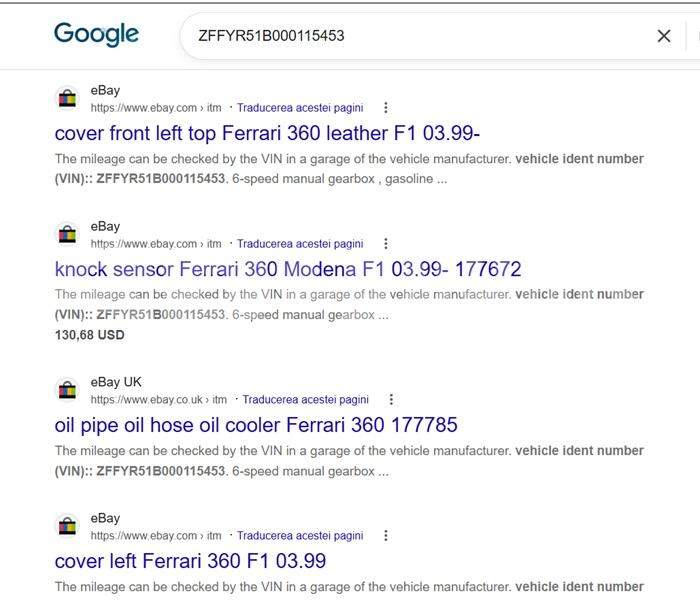 Un Ferrari de 250.000 de euro, căutat de Poliția Română, a fost găsit de Spynews.ro! Ce s-a întâmplat cu bolidul de lux și unde au ajuns piesele mașinii