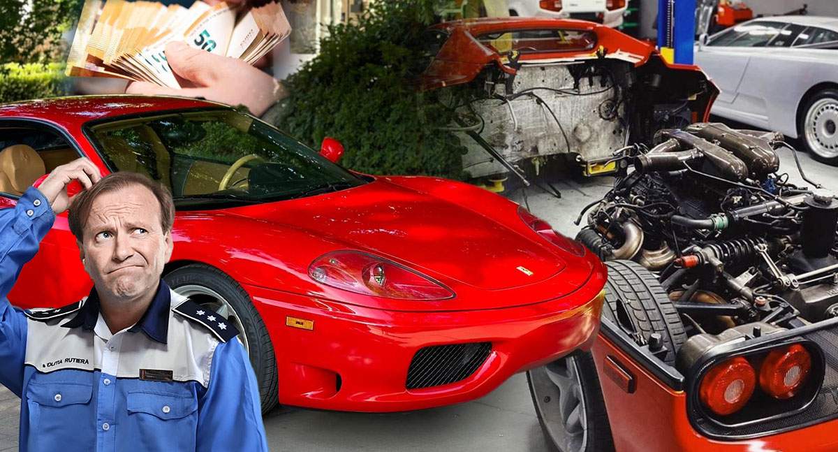 Un Ferrari de 250.000 de euro, căutat de Poliția Română, a fost găsit de Spynews.ro! Ce s-a întâmplat cu bolidul de lux și unde au ajuns piesele mașinii