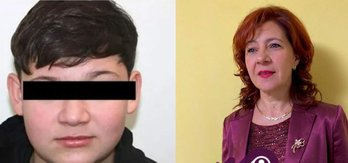 Colaj Mario Berinde și fosta directoare a școlii din Cenei