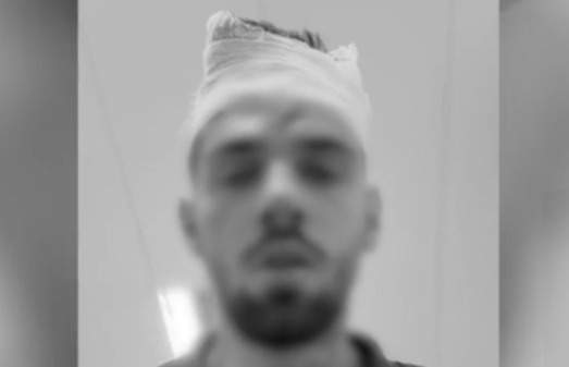 Tânărul bătut crunt