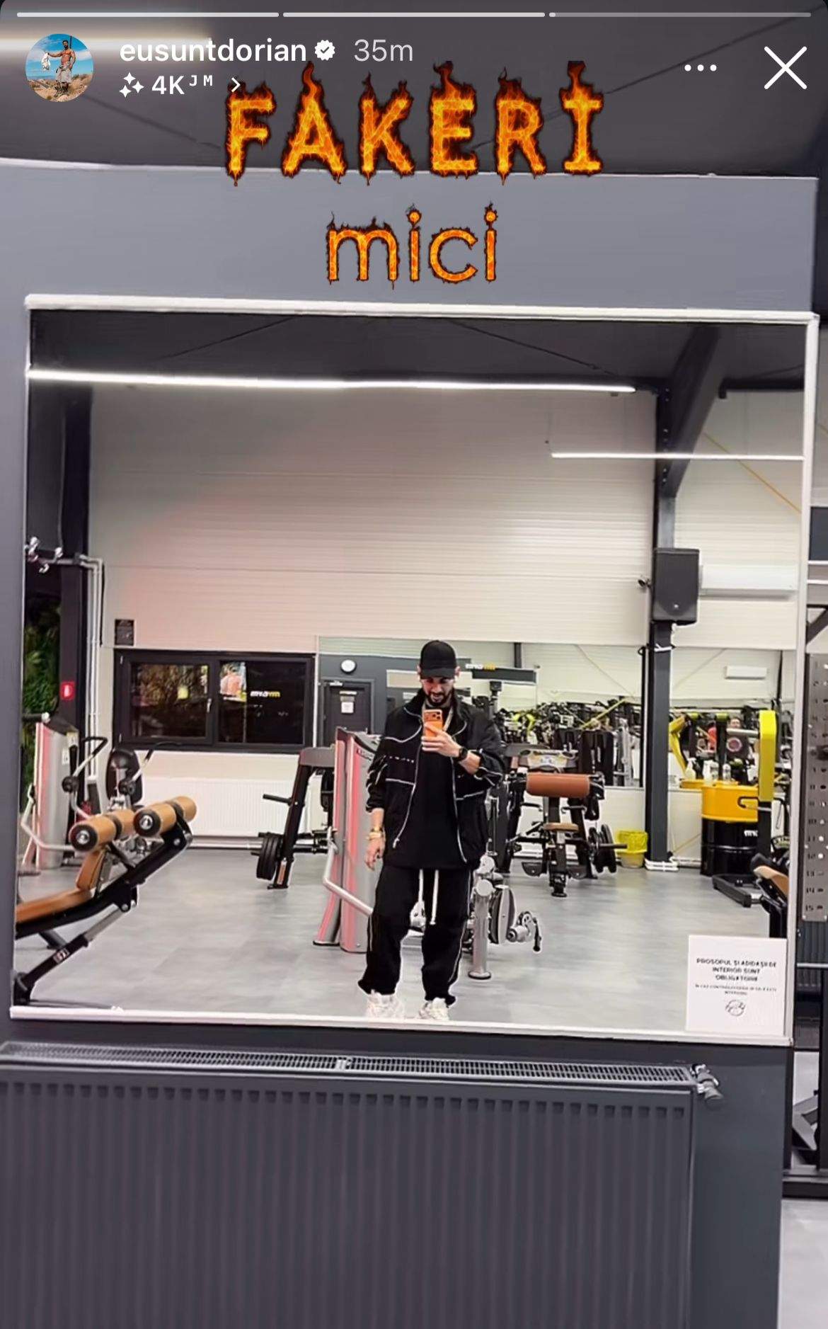 Dorian Popa, la sală