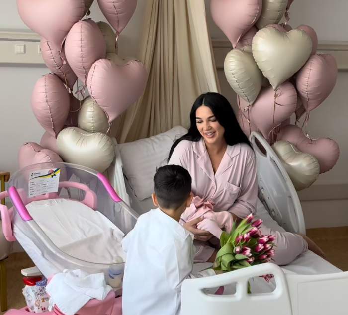 Larisa Udilă și copiii săi