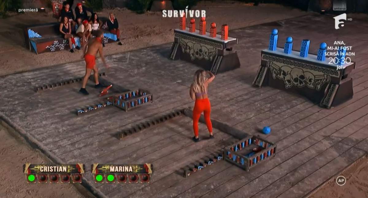 Marina Dina și Cristian Boureanu, la duel