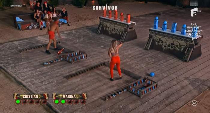 Marina Dina și Cristian Boureanu, la duel