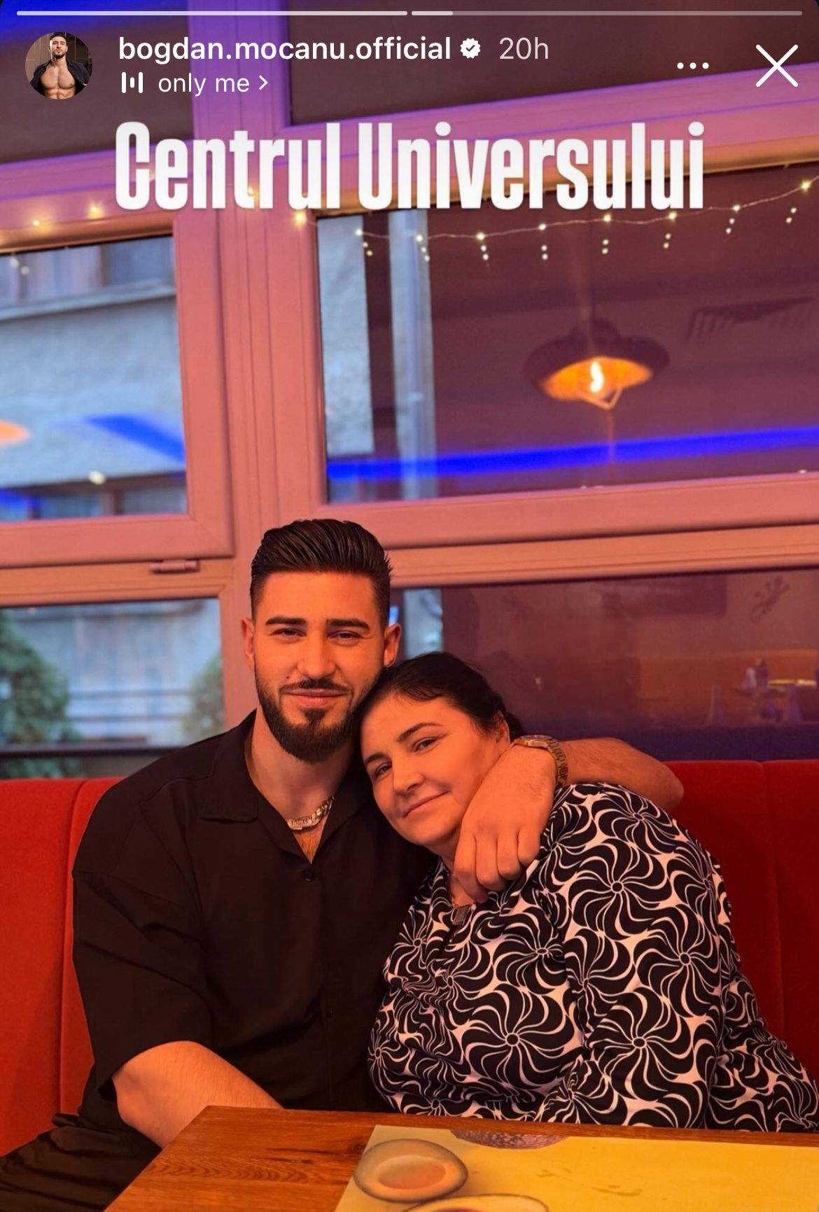 Bogdan Mocanu și mama lui