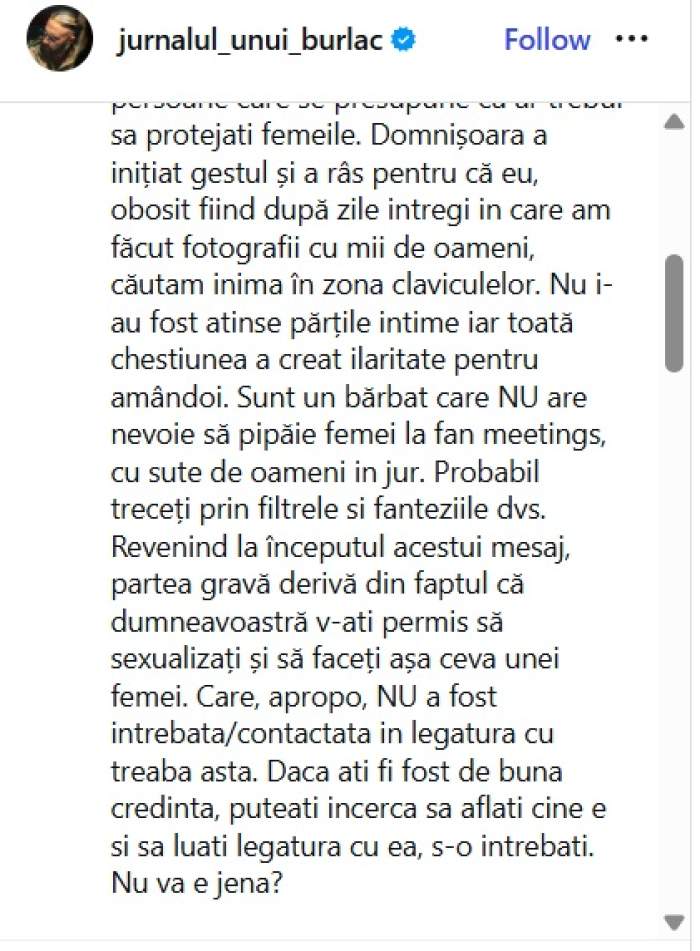 Mihai Bendeac reacționează după ce a fost acuzat că a hărțuit o tânără. Actorul e decis să ia măsuri legale