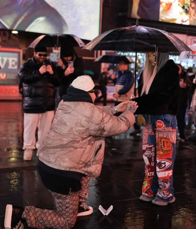 lino golden si-a cerut iubita in casatorie