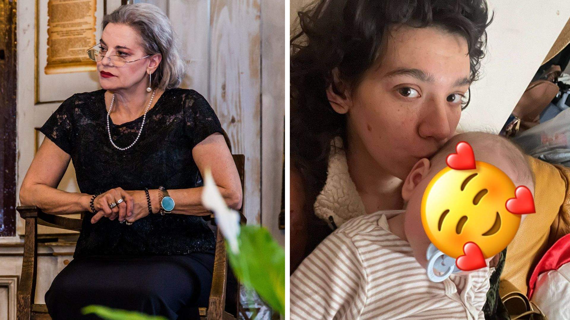 Colaj foto cu Maia și Cabiria Morgenstern